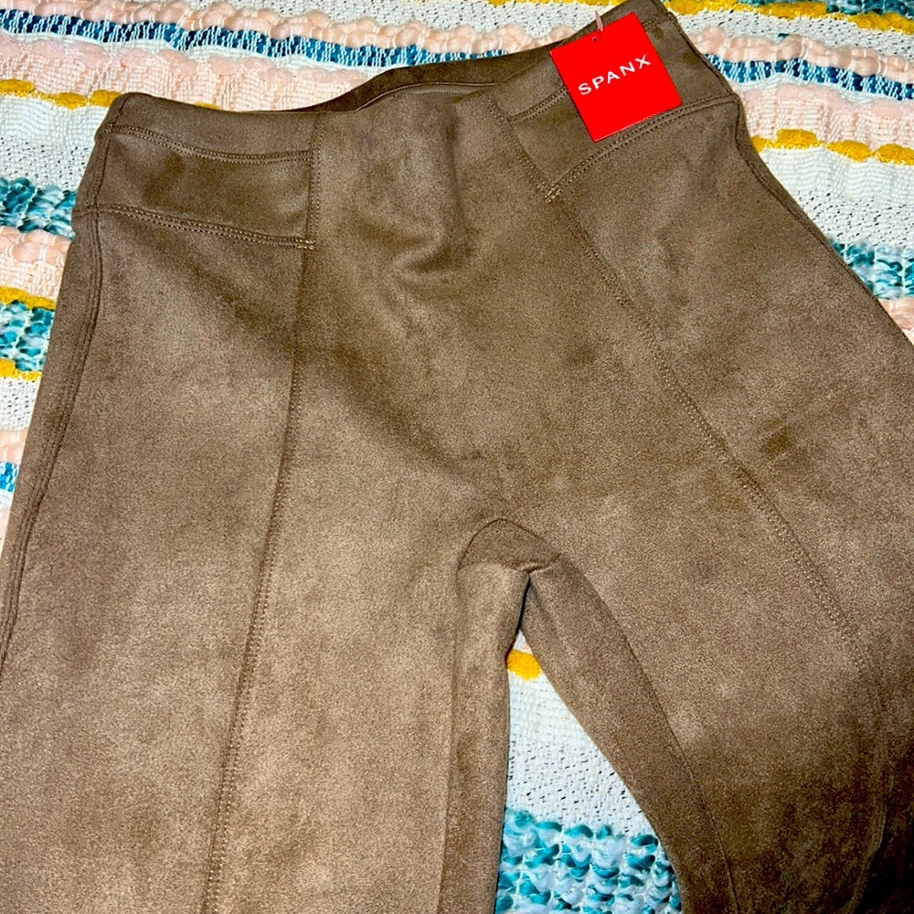 Spanx suede leggings